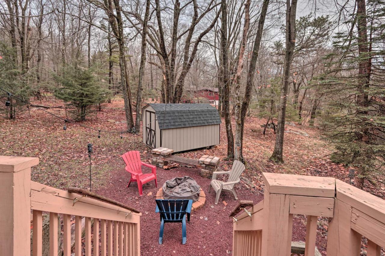 Poconos Home With Game Room Walk To Lake Harmony! Luaran gambar